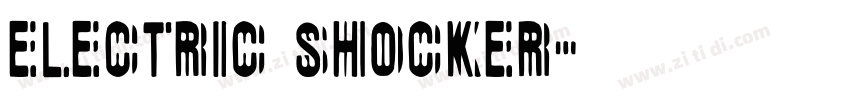 Electric Shocker字体转换